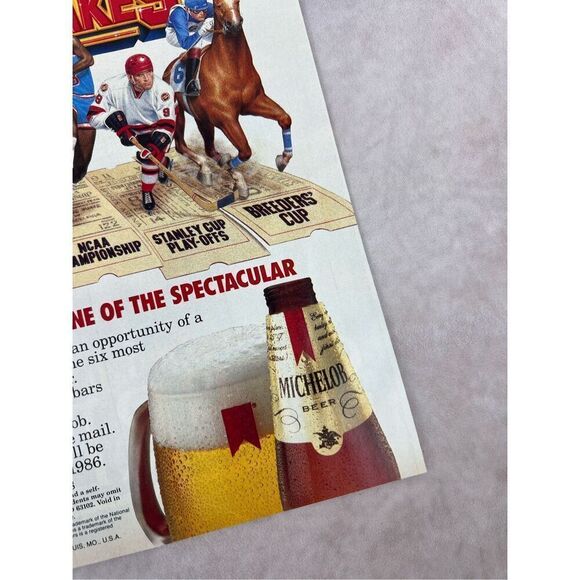Vintage Michelob Ultra Vintage 1984 Magazine Ad - Picture 3 of 6